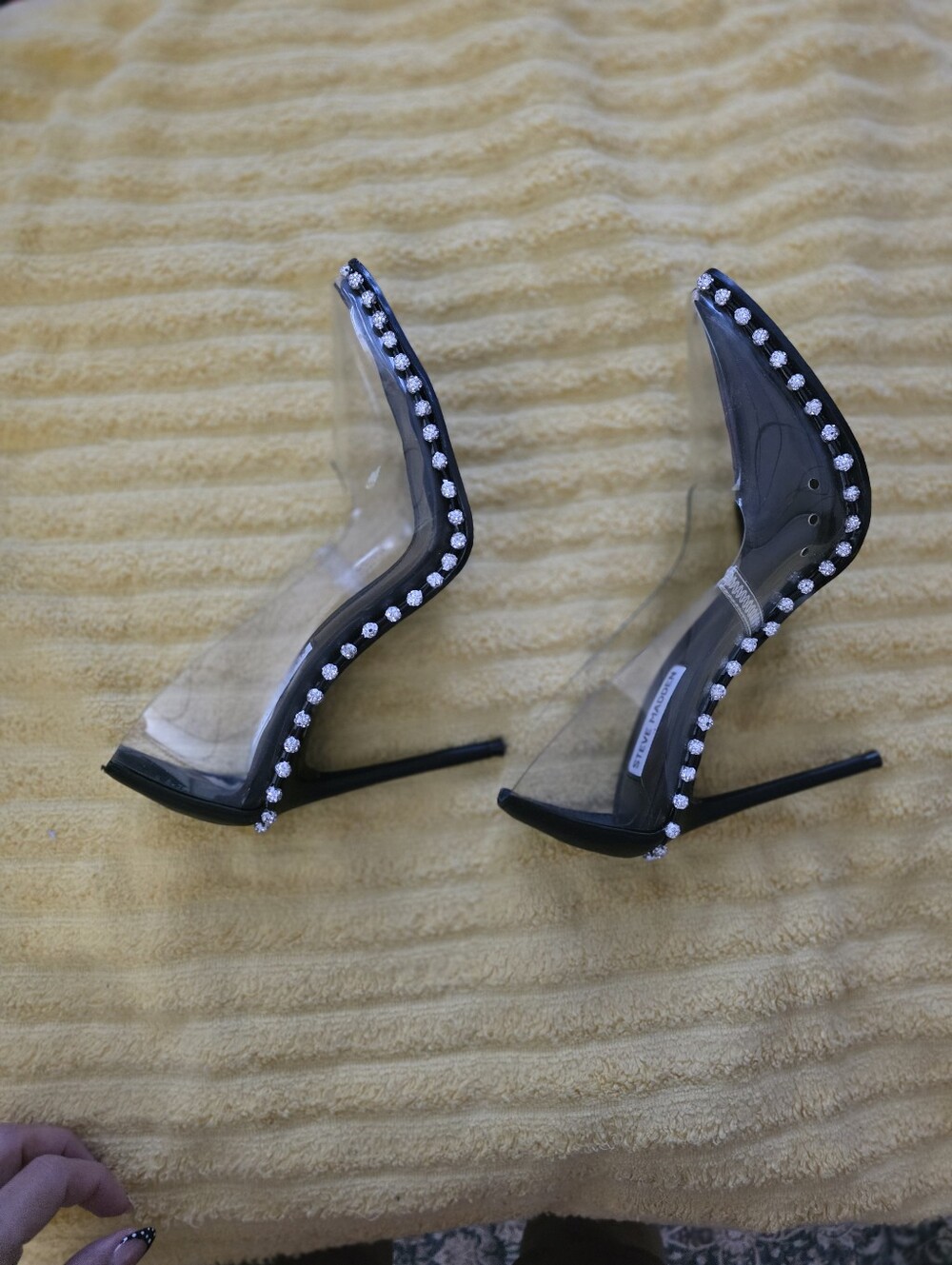 Beautiful Clear Sexy Steve Madden